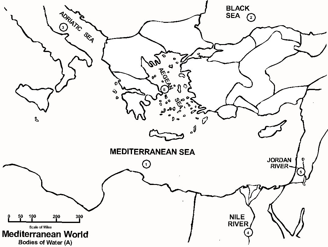 ancient mediterranean region map